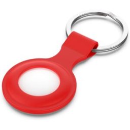 Tiera silikon Apple AirTag nyckelring röd