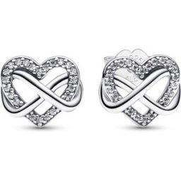 Pandora Moments Sparkling Infinity Heart örhängen 292667C01