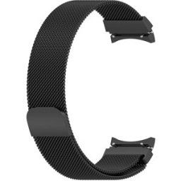 Tiera Samsung Galaxy Watch4 och Watch5 Milanese stål armband svart