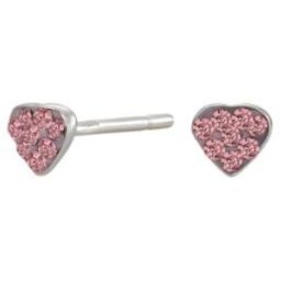 Nordahl Jewellery barn hjärt pink örhängen 325 095