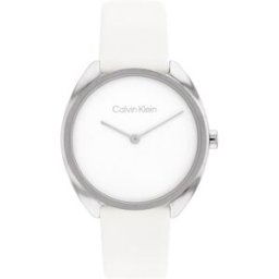Calvin Klein Adorn silver white leather 25200274