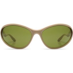 KOMONO The glitch Almond kaki solglasögon