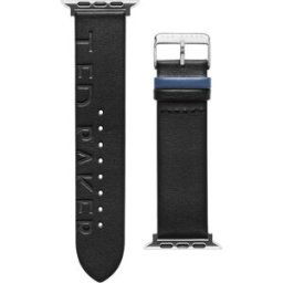 Ted Baker svart läderarmband för Apple Watch 42/44/45/49 mm BKS42F116B0