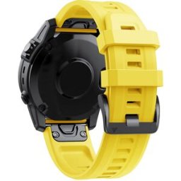 Tiera Garmin Fenix Classic silikonarmband gul quick release 20 mm