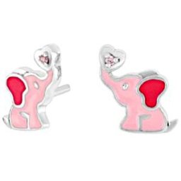 Nordahl Jewellery barn elefant pink örhängen 334 028
