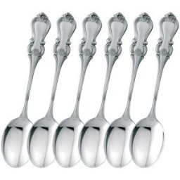 Kultakeskus Hopea Romantiikka matskedar i silver, 6 st