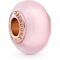 Pandora Matte Pink Murano Glass berlock 789421C00