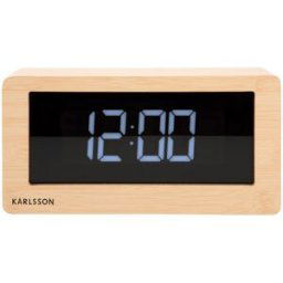 Karlsson Boxed LED Light Wood Veneer bordsklocka KA5899WD