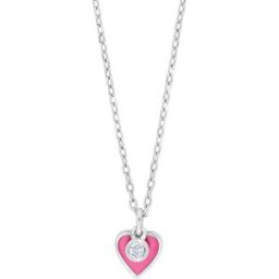 Nordahl Jewellery barn hjärt pink halsband 245 191