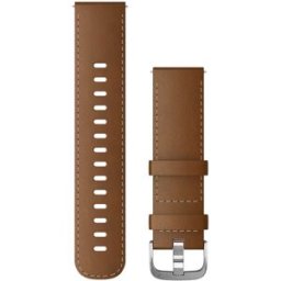 Garmin Quick Release läderarmband brun 22 mm 010-12932-24