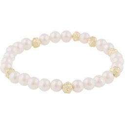 SNÖ of Sweden Lauren elastic armband g/white 1330-3400362