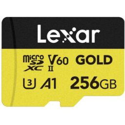 Lexar MicroSDXC Gold 256GB UHS-II U3 V60, 280MB/s