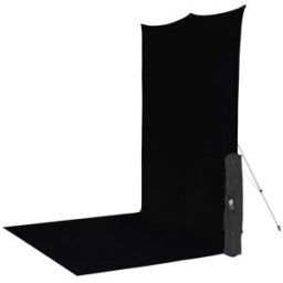 Westcott X-Drop Sweep 578SK, komplett bakgrunds kit - svart, 1,5 x 3,7m