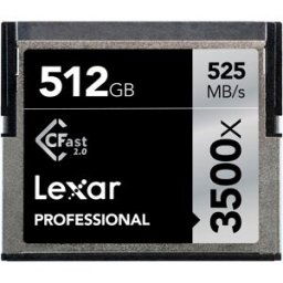 Lexar CFast 2.0 Professional 3500X 512GB, 525MB/s