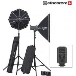 Elinchrom Studioblixtpaket D-Lite RX 4 To Go Set. 2st blixtar + tillbehör
