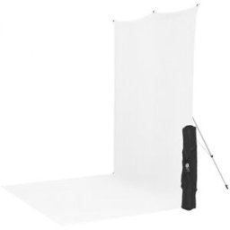 Westcott X-Drop Sweep 577SK, komplett bakgrunds kit - vit, 1,5 x 3,7m