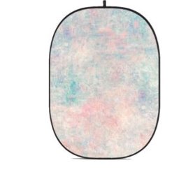 Godox CBA-PF0003, hopfällbar bakgrund, 2 x 1,5m, Floral Painting - Pastel blå rosa