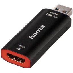 Hama 4K, HDMI till USB-adapter för livestreaming eller videoinspelning