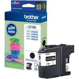 Brother LC221BK Svart