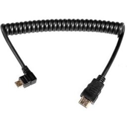 Caruba HDMI-spiralkabel vinklad, standard-mini (A-C), 20-40cm