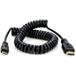 Atomos HDMI-spiralkabel, standard-mini (A-C), 50-65 cm