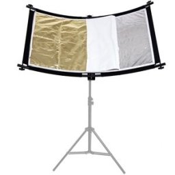 Caruba Böjd reflexskärm för ansikten, Pro Kit - 110cm x 60cm (inkl förlängningssats)