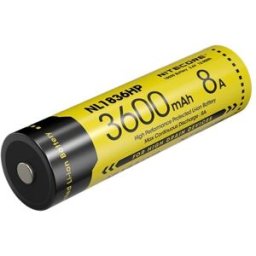 Nitecore Uppladdningsbart batteri NL1836 High power (3600mAh) 18650