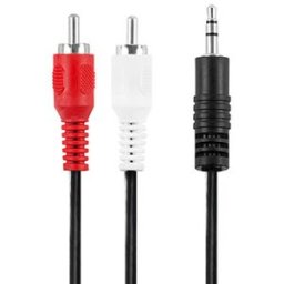 Champion 3,5mm ha stereo - 2xRCA ha, 5m