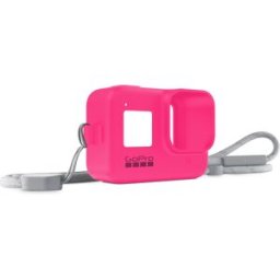 GoPro Sleeve & Lanyard, rosa för Hero8 Black