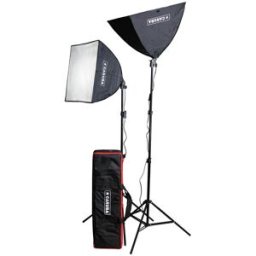 Caruba LED-studiobelysning, komplett set med stativ och softboxar