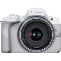 Canon EOS R50 kamerahus - Vit + RF-S 18-45mm f/4,5-6,3 IS STM