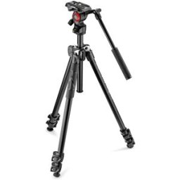 Manfrotto stativkit Video 290 Light + 400AH, aluminium
