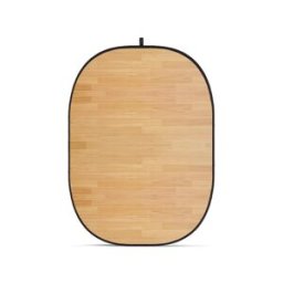 Godox CBA-WW0008 Wodden Wall, hopfällbar bakgrund, 2 x 1,5m - Ljus beige