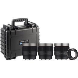 Samyang V-AF objektiv-kit med MF-adapter och hårdväska för Sony E-fattning