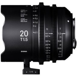 Sigma Cine 20mm T1,5, för Canon EF-fattning (fullformat)