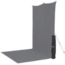 Westcott X-Drop Sweep 620SK, komplett bakgrunds kit - grå, 1,5 x 3,7m