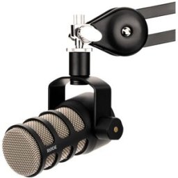 RØDE PodMic, dynamisk streaming- och podcastmikrofon - Svart