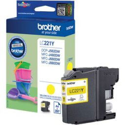 Brother LC221Y Gul
