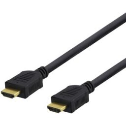 Deltaco HDMI-kabel, A-A-kontakt, Ethernet, 4K, 7 m, svart
