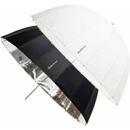 Elinchrom Paraplyset Porträtt, 2 st djupa 105 cm paraplyer silver/transparent