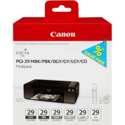 Canon PGI-29 Multipack MBK/PBK/DGY/GY/LGY/CO
