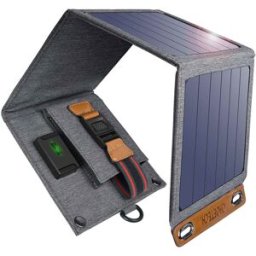 Choetech SC004 solcellspanel/USB-laddare 14W, hopfällbar