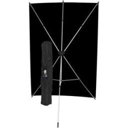 Westcott X-Drop 578K, komplett bakgrunds kit - svart, 1,5 x 2,1m