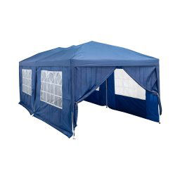 Hopfällbar paviljong med tak och sidoväggar - 2,95 x 5,9 m - Vattentät duk