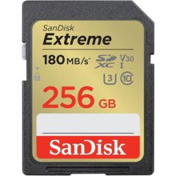 SanDisk SDXC Extreme 256GB UHS-I Class 10 U3 V30 180MB/s
