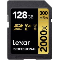 Lexar SDXC Professional 2000X 128GB UHS-II V90, 300MB/s