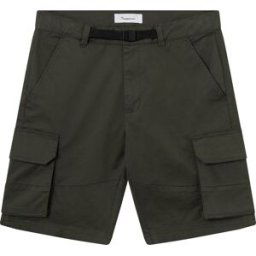 Knowledge Cotton Apparel Men's Cargo Stretched Twill Shorts Forrest Night 29