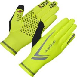 Gripgrab Running Expert Hi-Vis Touchscreen Winter Gloves Yellow Hi-Vis Fluo Yellow XS