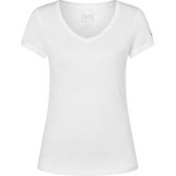super.natural Women's Base V-Neck Tee 140 Fresh White XL