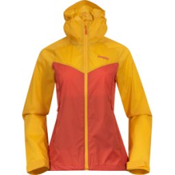 Bergans Women's Microlight Jacket Brick/Light Golden Yellow S